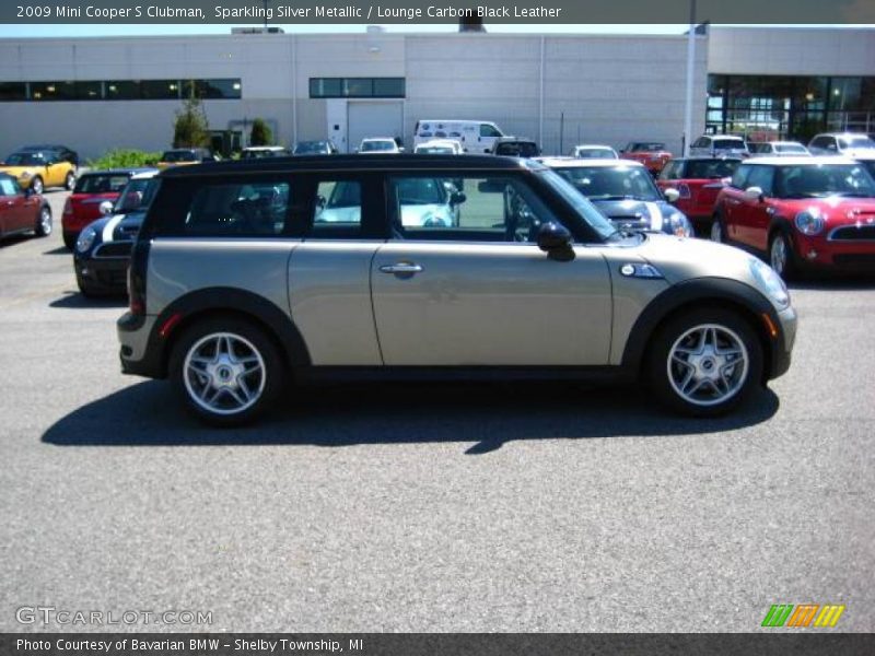 Sparkling Silver Metallic / Lounge Carbon Black Leather 2009 Mini Cooper S Clubman