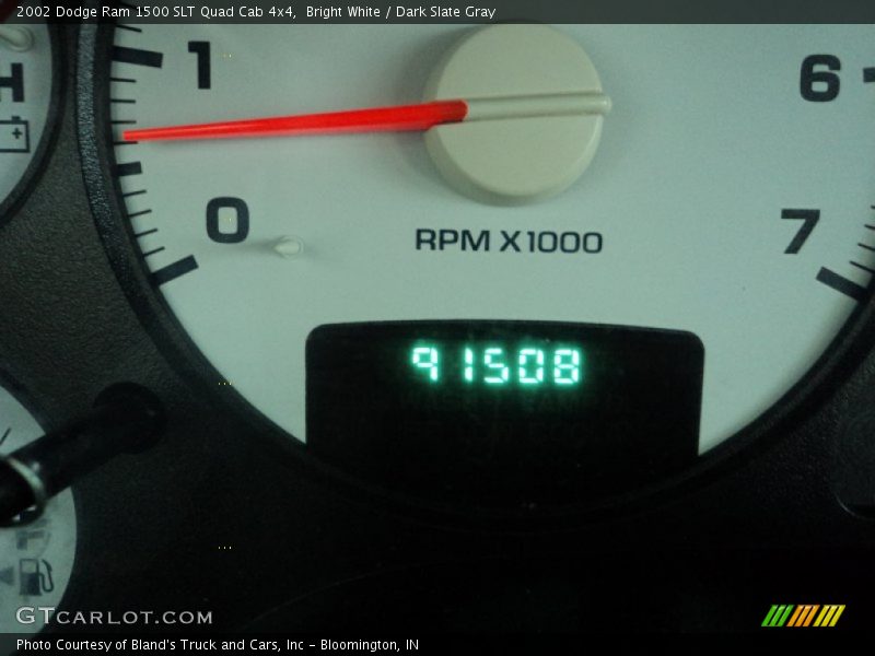 Bright White / Dark Slate Gray 2002 Dodge Ram 1500 SLT Quad Cab 4x4