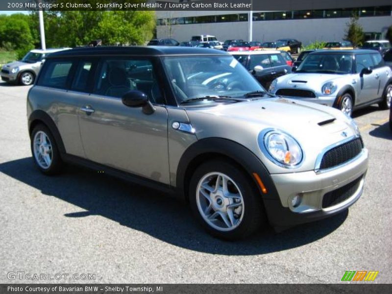 Sparkling Silver Metallic / Lounge Carbon Black Leather 2009 Mini Cooper S Clubman