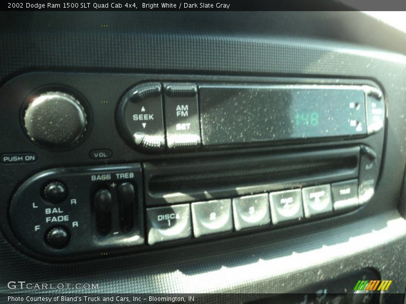 Bright White / Dark Slate Gray 2002 Dodge Ram 1500 SLT Quad Cab 4x4