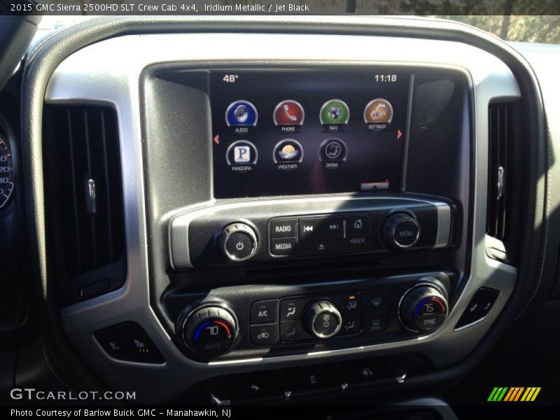 Iridium Metallic / Jet Black 2015 GMC Sierra 2500HD SLT Crew Cab 4x4