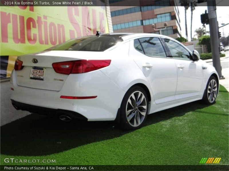 Snow White Pearl / Black 2014 Kia Optima SX Turbo