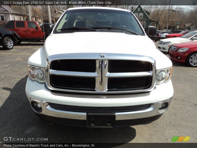 Bright White / Dark Slate Gray 2002 Dodge Ram 1500 SLT Quad Cab 4x4