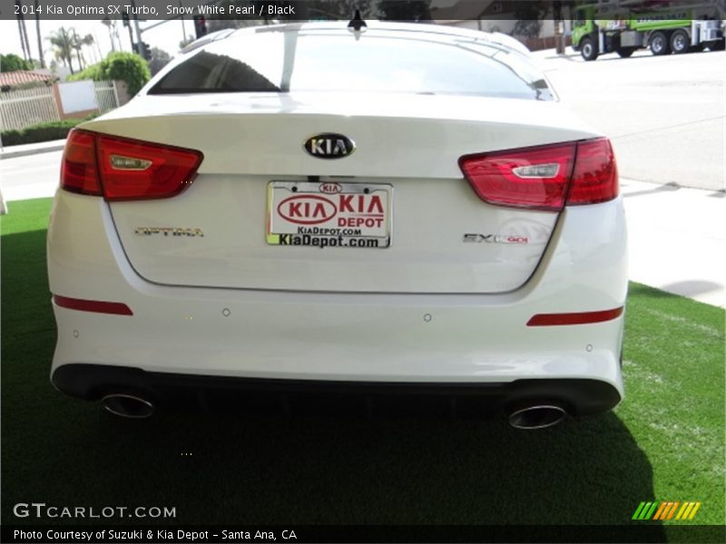 Snow White Pearl / Black 2014 Kia Optima SX Turbo