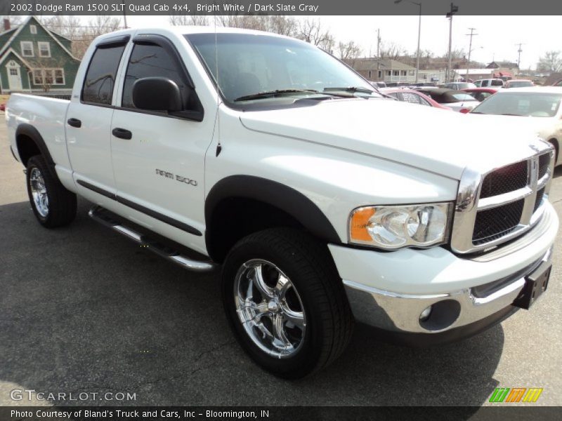 Bright White / Dark Slate Gray 2002 Dodge Ram 1500 SLT Quad Cab 4x4