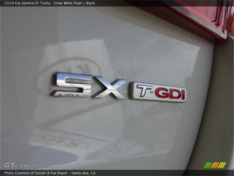 Snow White Pearl / Black 2014 Kia Optima SX Turbo
