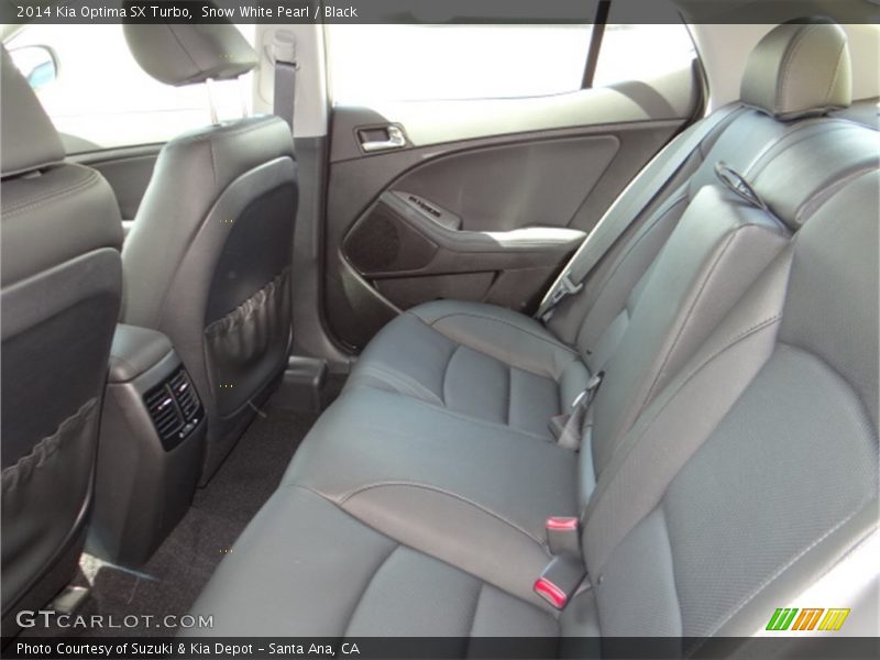 Snow White Pearl / Black 2014 Kia Optima SX Turbo