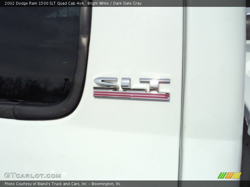 Bright White / Dark Slate Gray 2002 Dodge Ram 1500 SLT Quad Cab 4x4