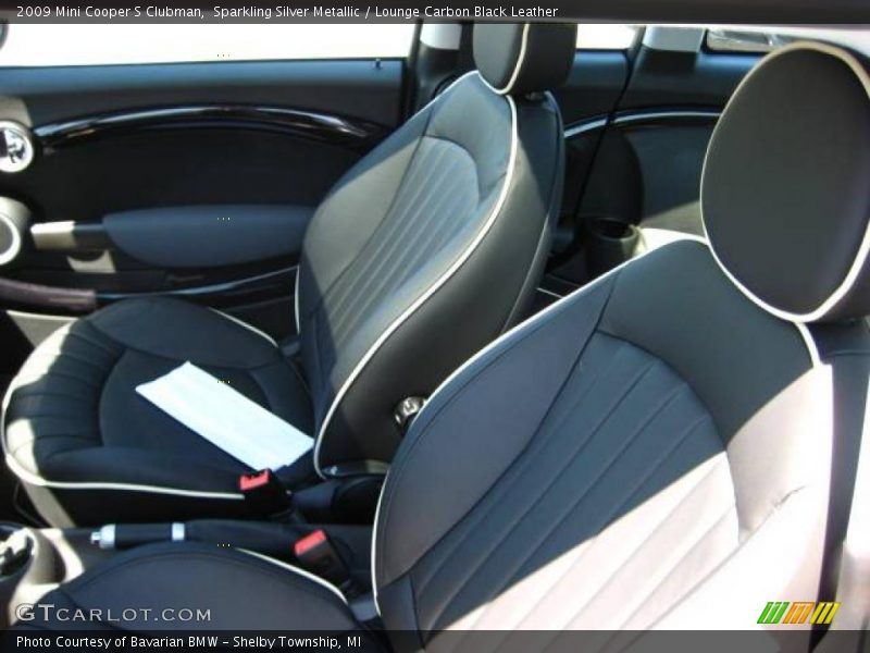 Sparkling Silver Metallic / Lounge Carbon Black Leather 2009 Mini Cooper S Clubman
