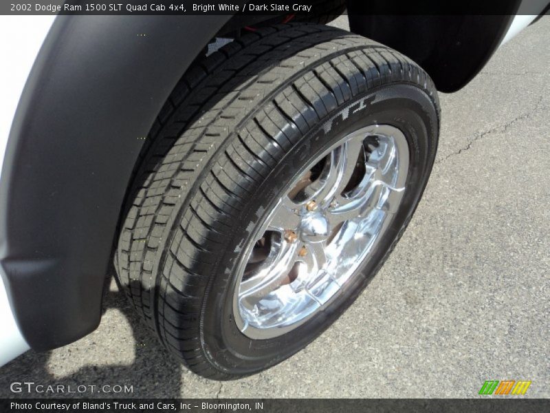 Bright White / Dark Slate Gray 2002 Dodge Ram 1500 SLT Quad Cab 4x4