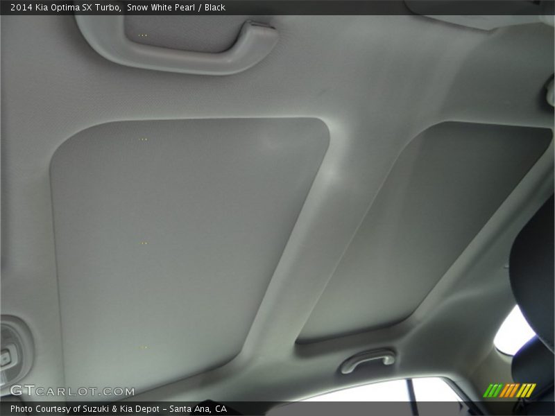 Snow White Pearl / Black 2014 Kia Optima SX Turbo