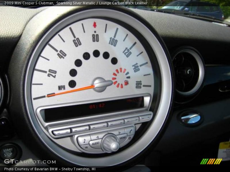 Sparkling Silver Metallic / Lounge Carbon Black Leather 2009 Mini Cooper S Clubman