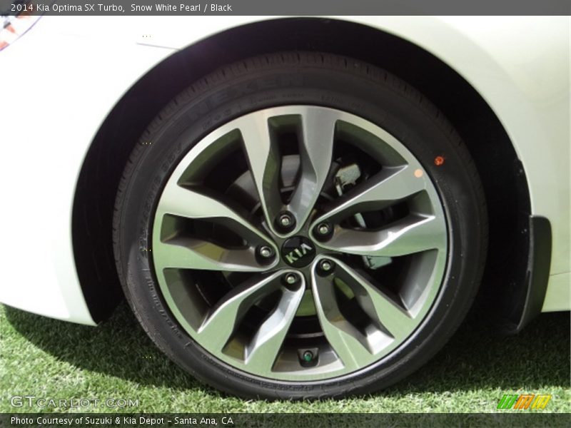 Snow White Pearl / Black 2014 Kia Optima SX Turbo