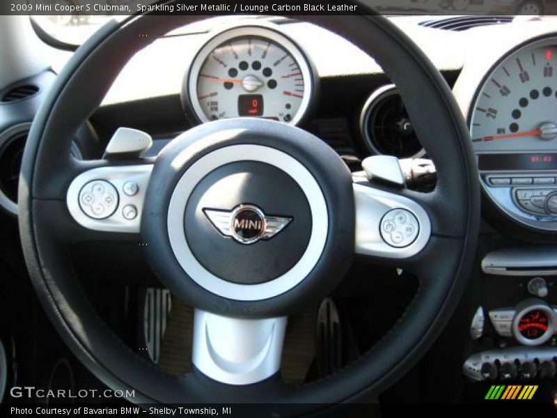 Sparkling Silver Metallic / Lounge Carbon Black Leather 2009 Mini Cooper S Clubman