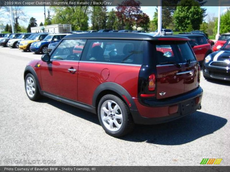 Nightfire Red Metallic / Black/Grey 2009 Mini Cooper Clubman