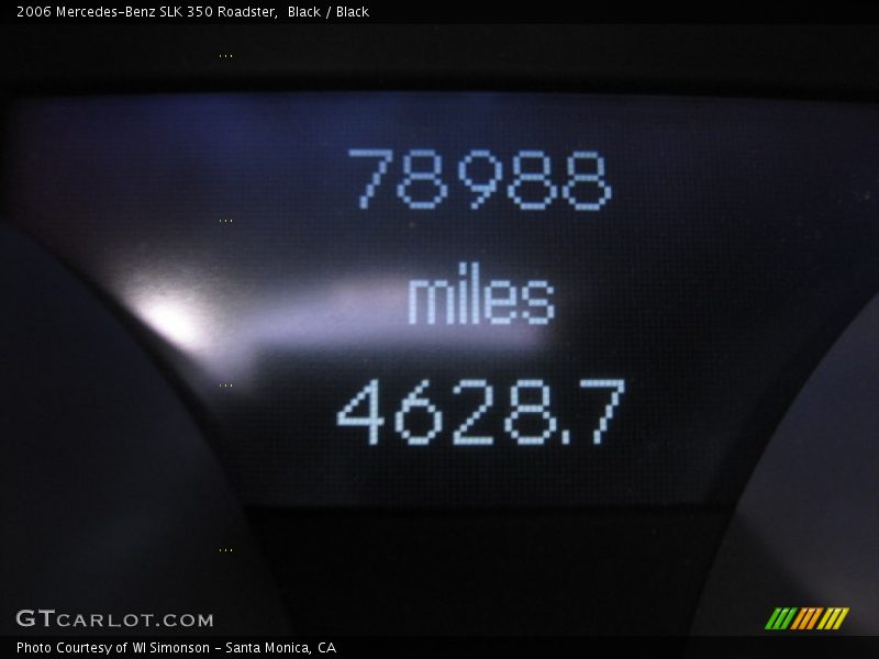 Black / Black 2006 Mercedes-Benz SLK 350 Roadster