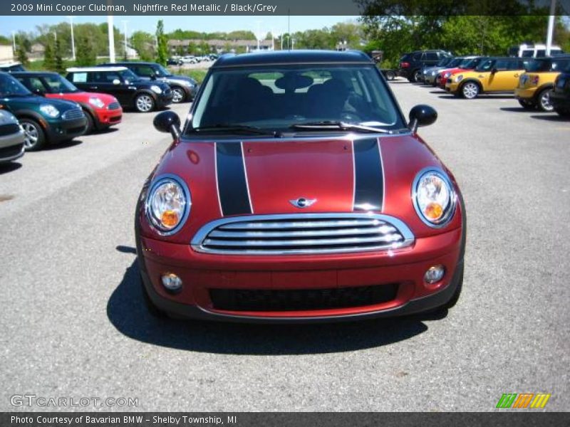 Nightfire Red Metallic / Black/Grey 2009 Mini Cooper Clubman