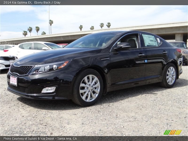 Ebony Black / Gray 2014 Kia Optima EX