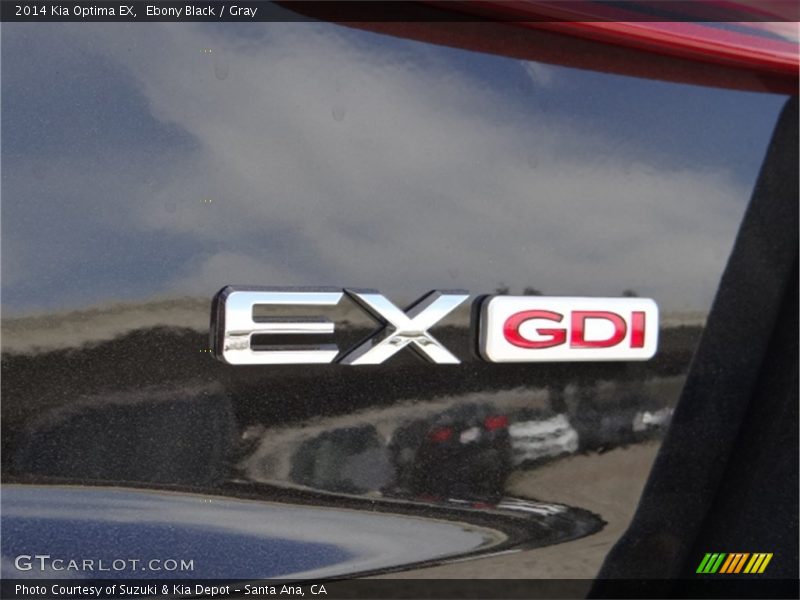 Ebony Black / Gray 2014 Kia Optima EX