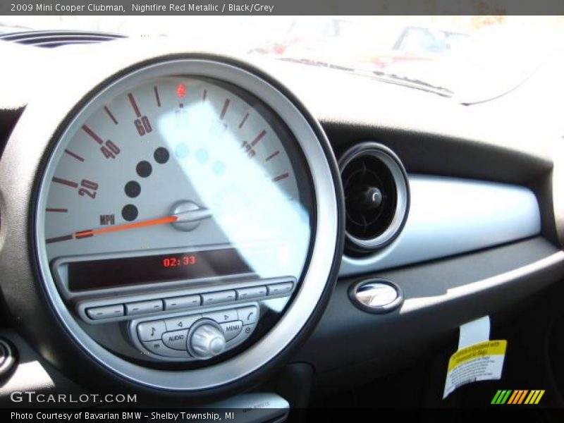 Nightfire Red Metallic / Black/Grey 2009 Mini Cooper Clubman