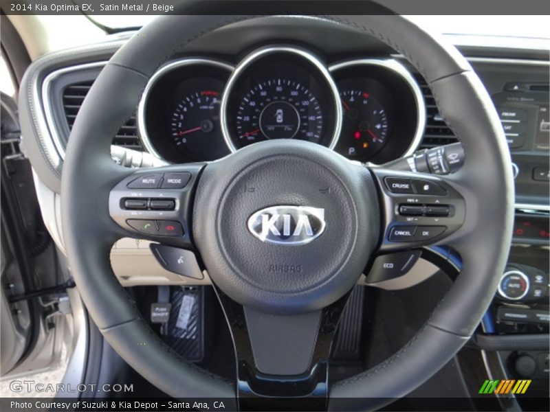 Satin Metal / Beige 2014 Kia Optima EX