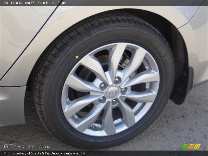 Satin Metal / Beige 2014 Kia Optima EX