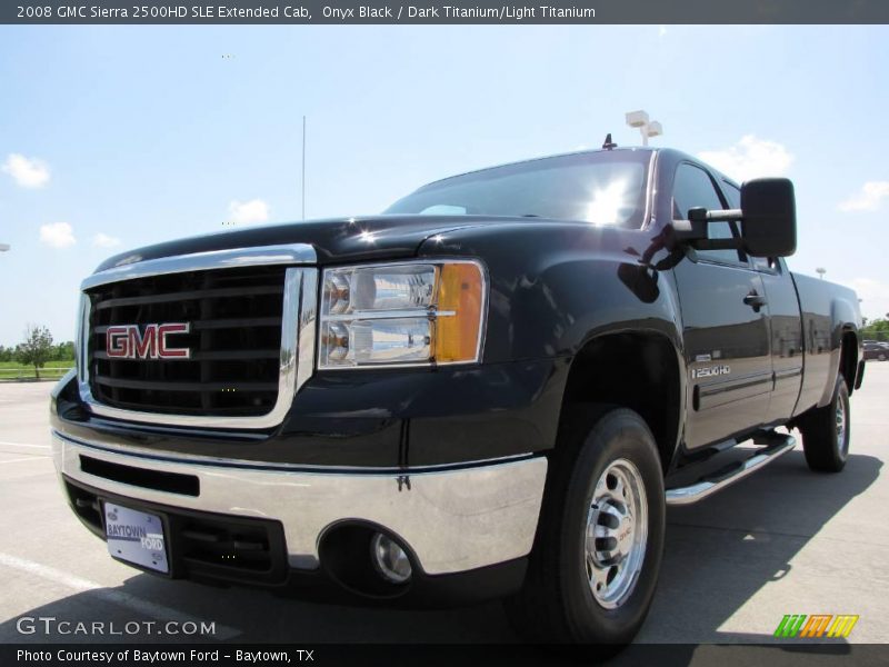 Onyx Black / Dark Titanium/Light Titanium 2008 GMC Sierra 2500HD SLE Extended Cab