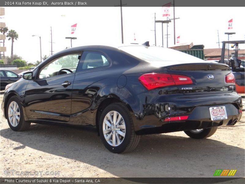 Aurora Black / Black 2014 Kia Forte Koup EX