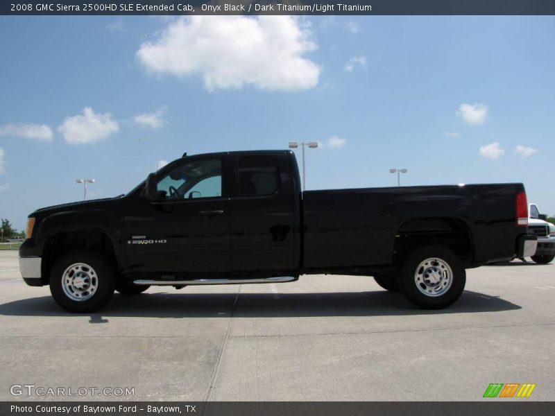 Onyx Black / Dark Titanium/Light Titanium 2008 GMC Sierra 2500HD SLE Extended Cab