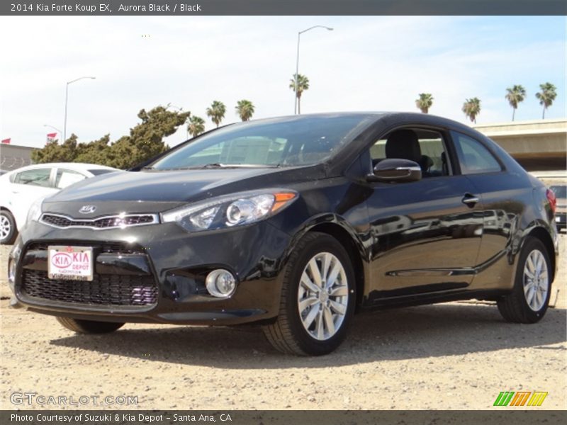 Aurora Black / Black 2014 Kia Forte Koup EX