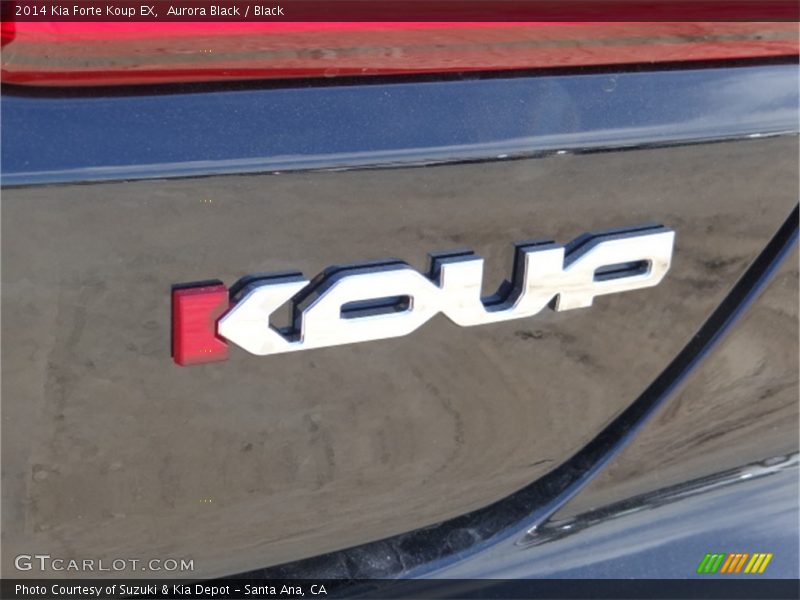 Aurora Black / Black 2014 Kia Forte Koup EX