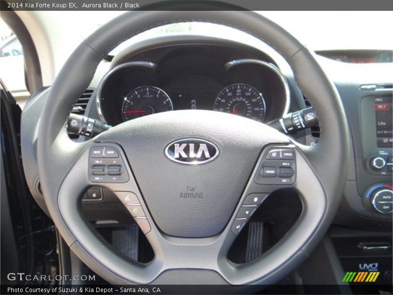 Aurora Black / Black 2014 Kia Forte Koup EX