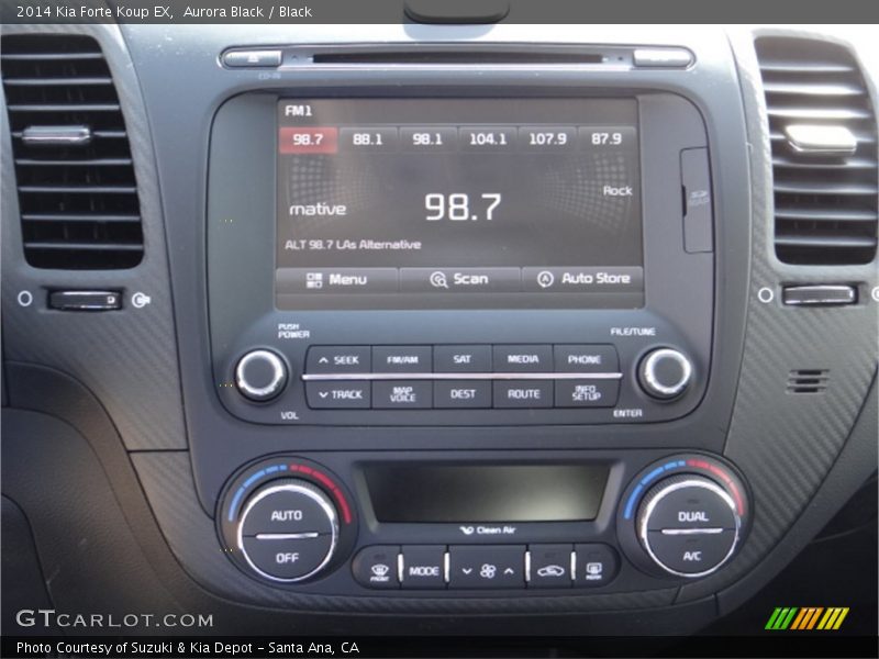 Aurora Black / Black 2014 Kia Forte Koup EX
