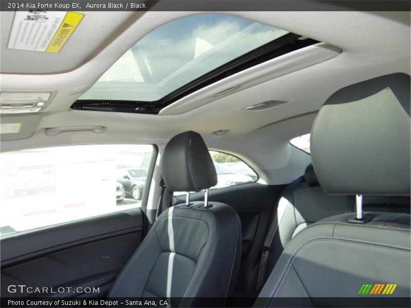 Aurora Black / Black 2014 Kia Forte Koup EX