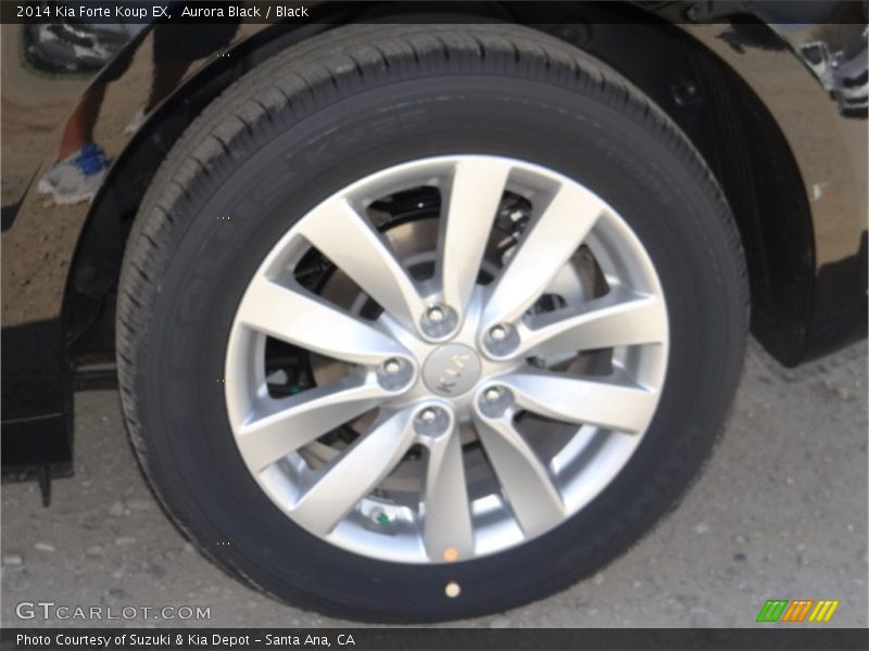 Aurora Black / Black 2014 Kia Forte Koup EX