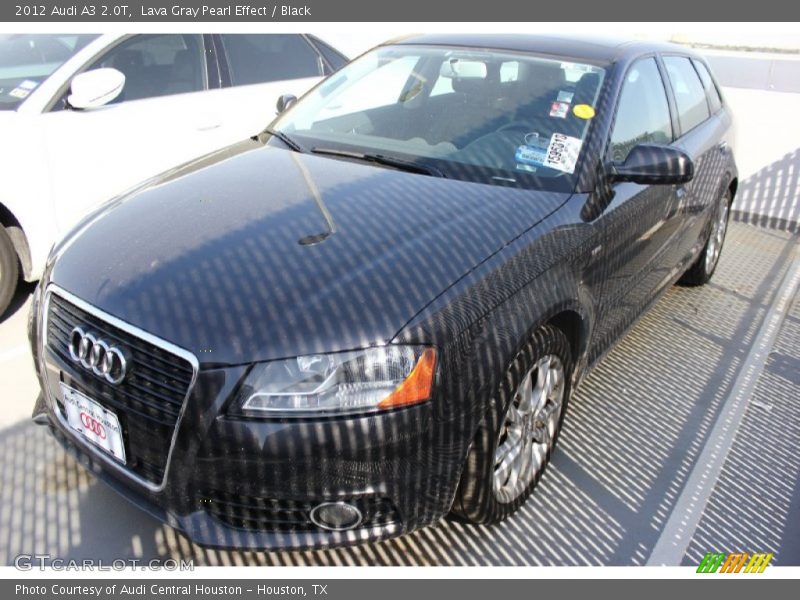 Lava Gray Pearl Effect / Black 2012 Audi A3 2.0T