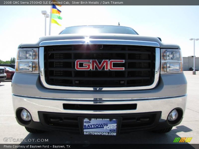Silver Birch Metallic / Dark Titanium 2008 GMC Sierra 2500HD SLE Extended Cab