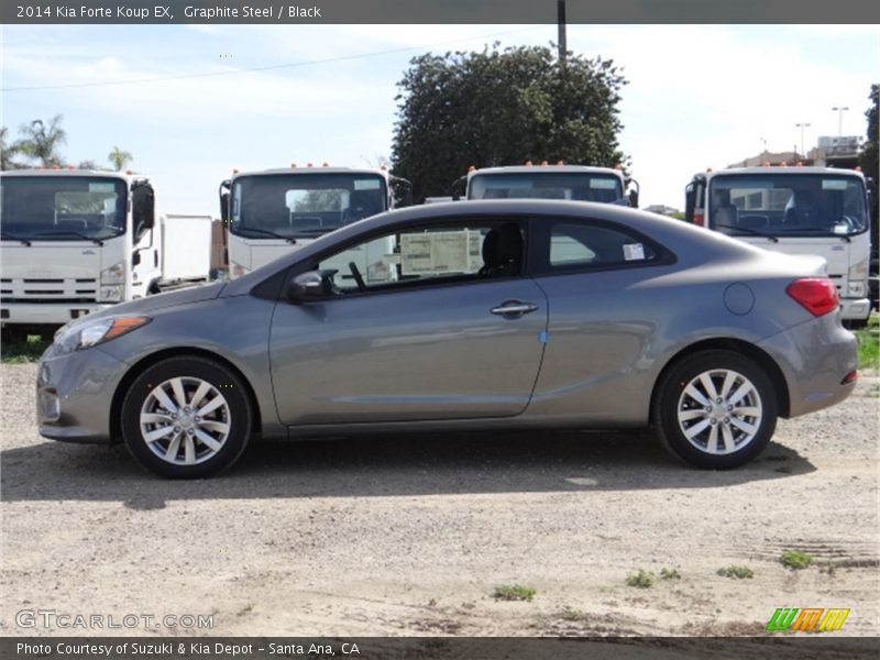 Graphite Steel / Black 2014 Kia Forte Koup EX