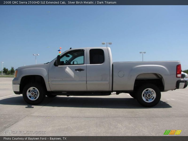 Silver Birch Metallic / Dark Titanium 2008 GMC Sierra 2500HD SLE Extended Cab
