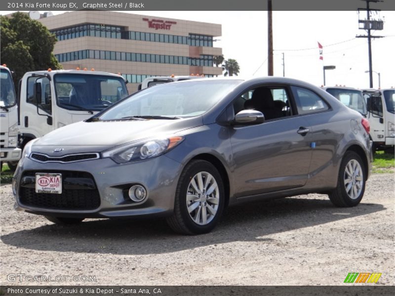 Graphite Steel / Black 2014 Kia Forte Koup EX