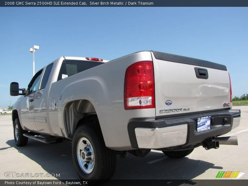 Silver Birch Metallic / Dark Titanium 2008 GMC Sierra 2500HD SLE Extended Cab