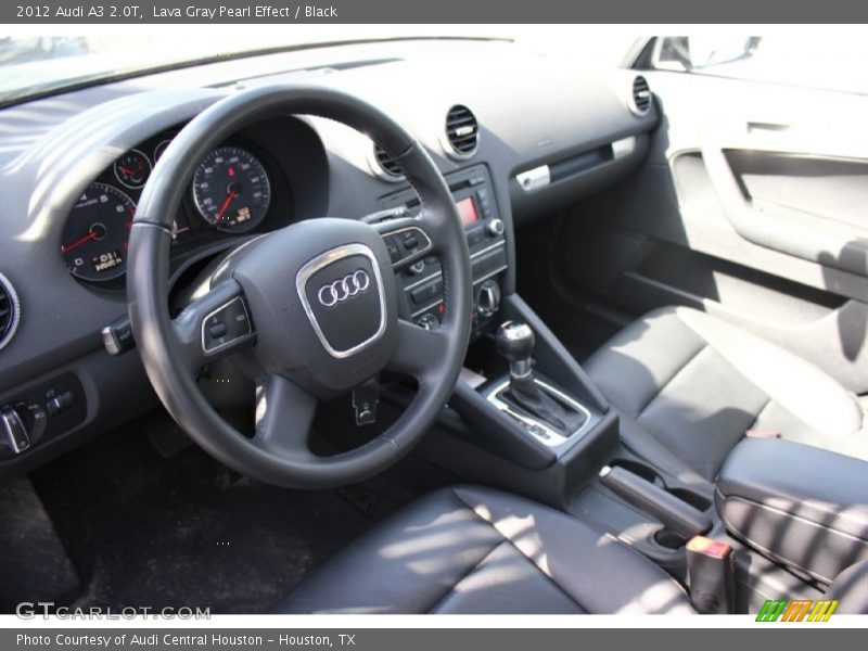 Lava Gray Pearl Effect / Black 2012 Audi A3 2.0T