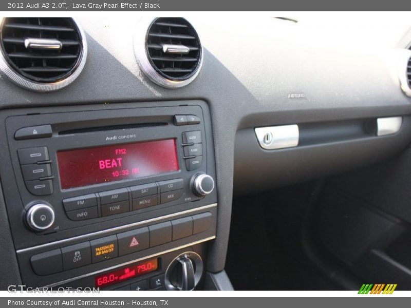 Lava Gray Pearl Effect / Black 2012 Audi A3 2.0T