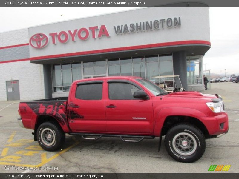 Barcelona Red Metallic / Graphite 2012 Toyota Tacoma TX Pro Double Cab 4x4