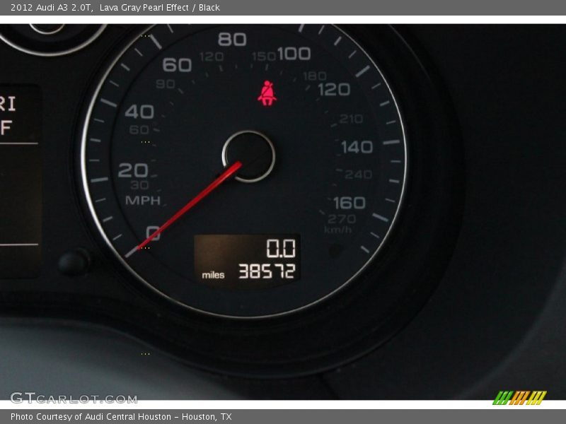 Lava Gray Pearl Effect / Black 2012 Audi A3 2.0T