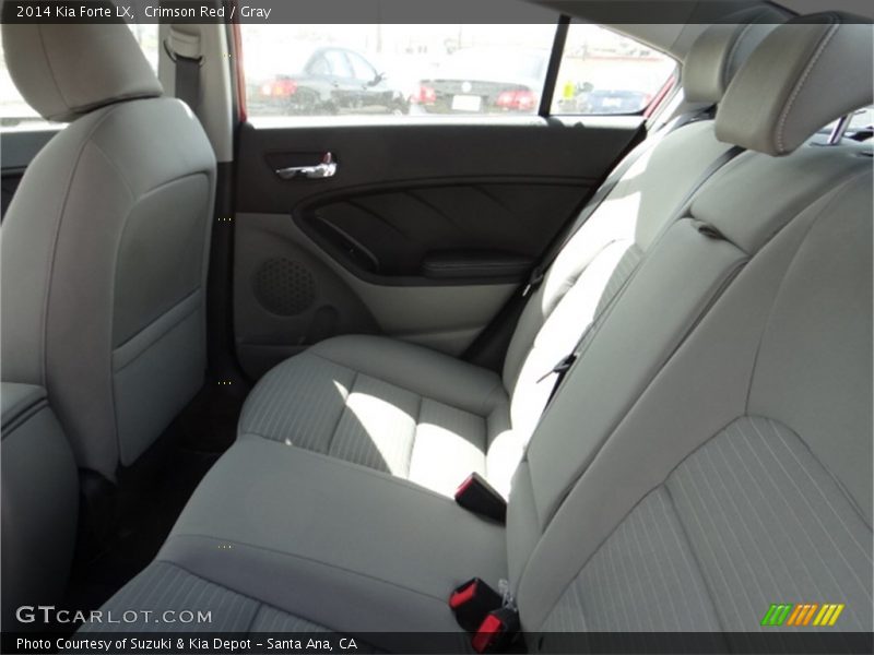 Crimson Red / Gray 2014 Kia Forte LX
