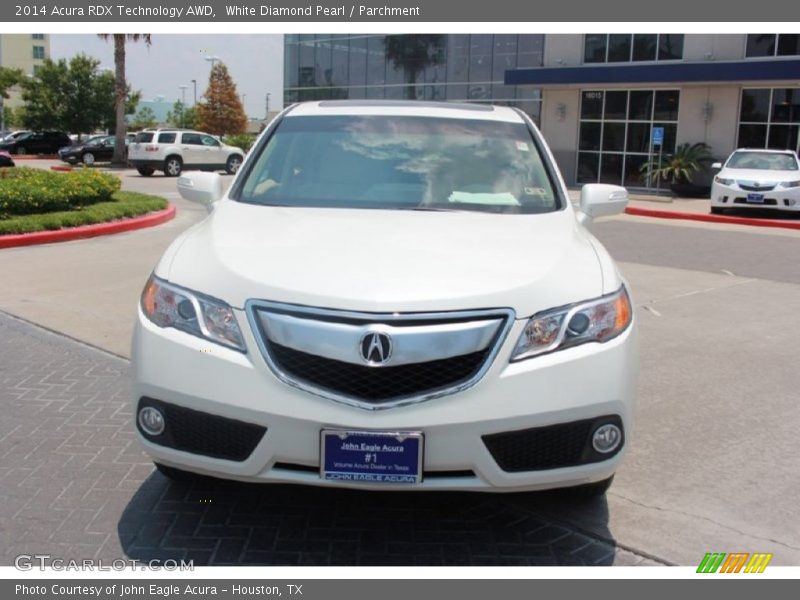 White Diamond Pearl / Parchment 2014 Acura RDX Technology AWD