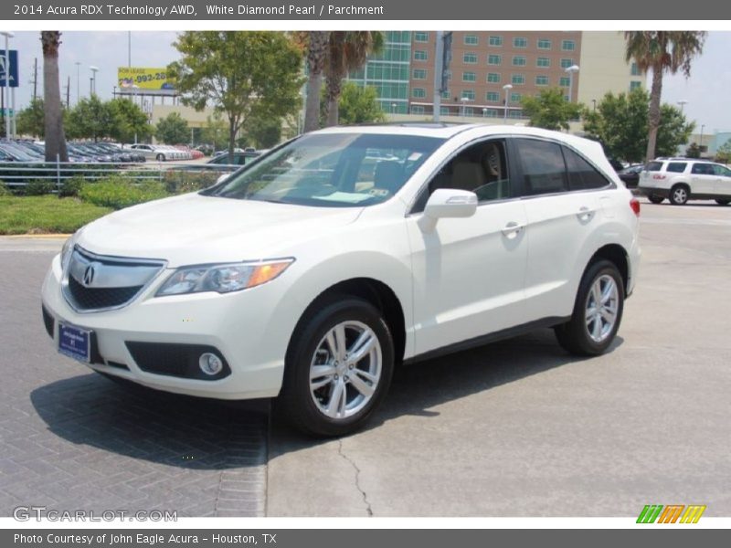 White Diamond Pearl / Parchment 2014 Acura RDX Technology AWD