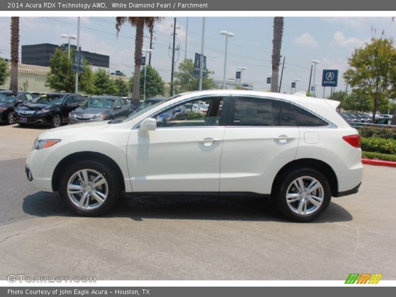 White Diamond Pearl / Parchment 2014 Acura RDX Technology AWD