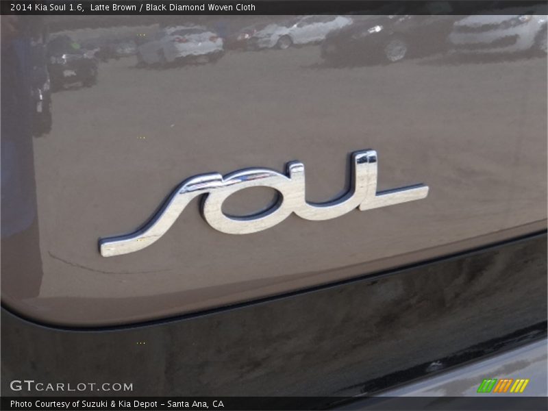 Latte Brown / Black Diamond Woven Cloth 2014 Kia Soul 1.6